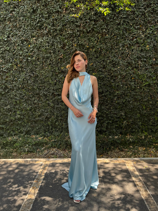 Vestido Maxi Teniente Azúl