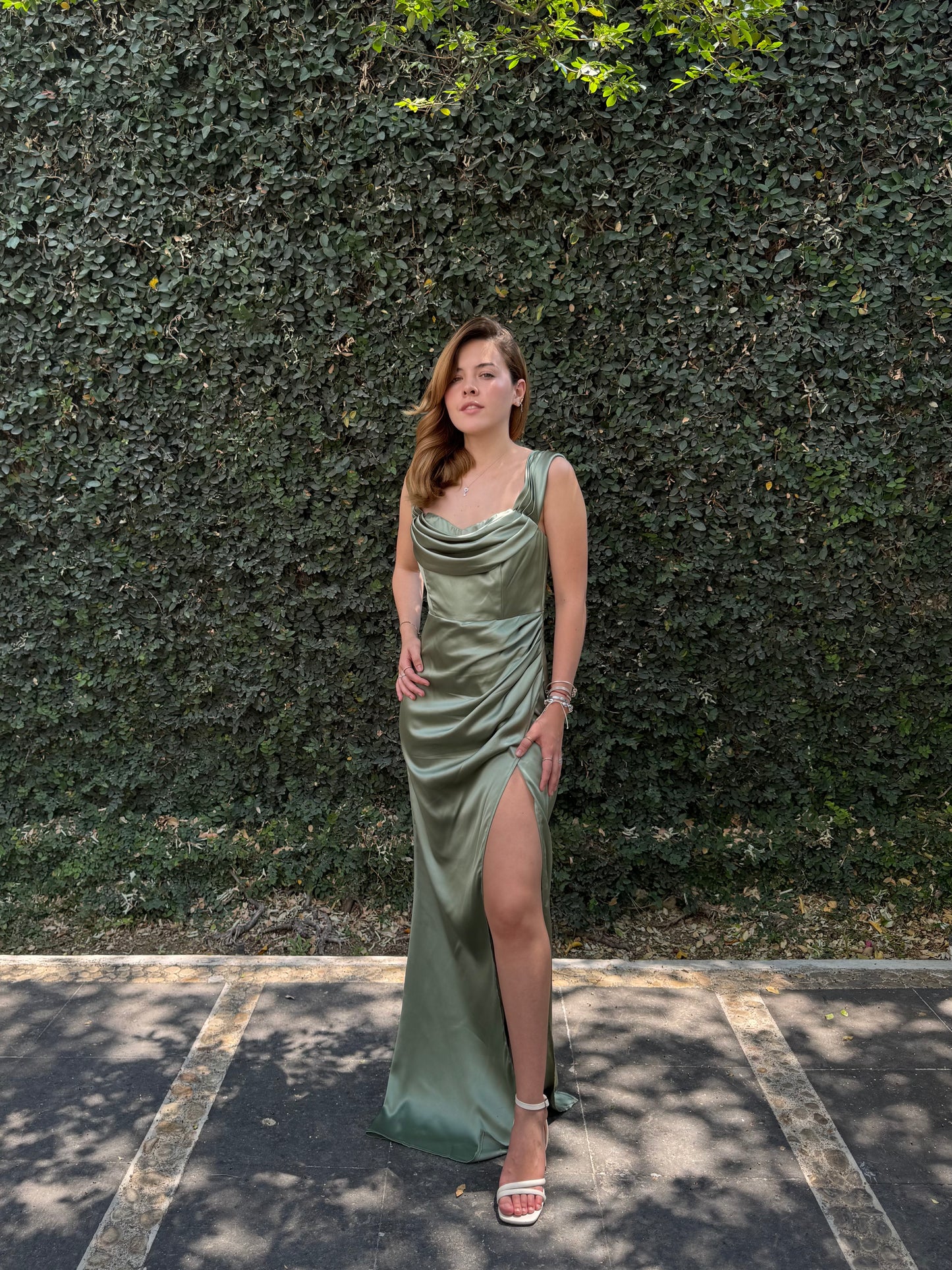 Vestido Maxi Verde Salvia