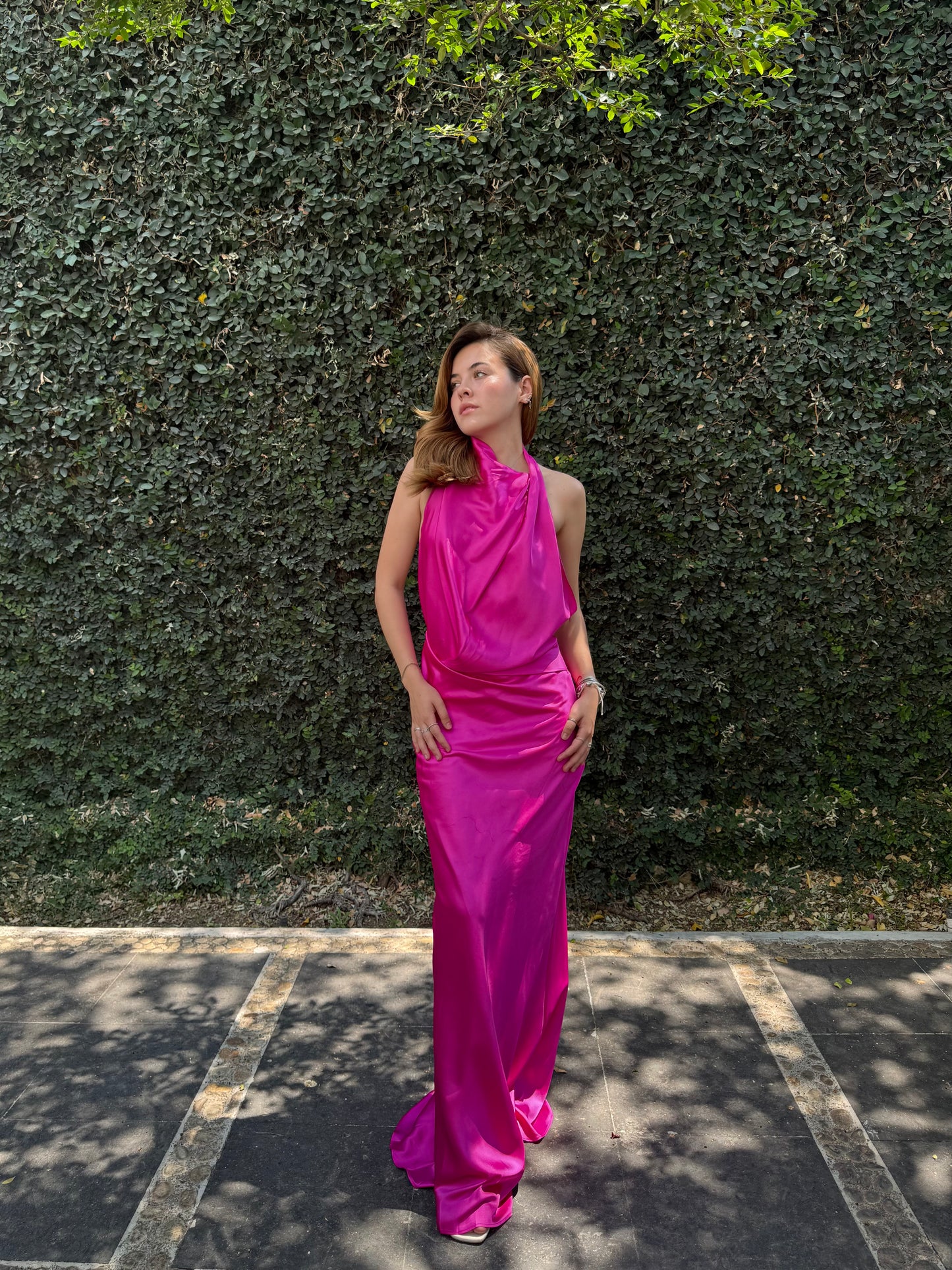 Vestido Maxi Magenta