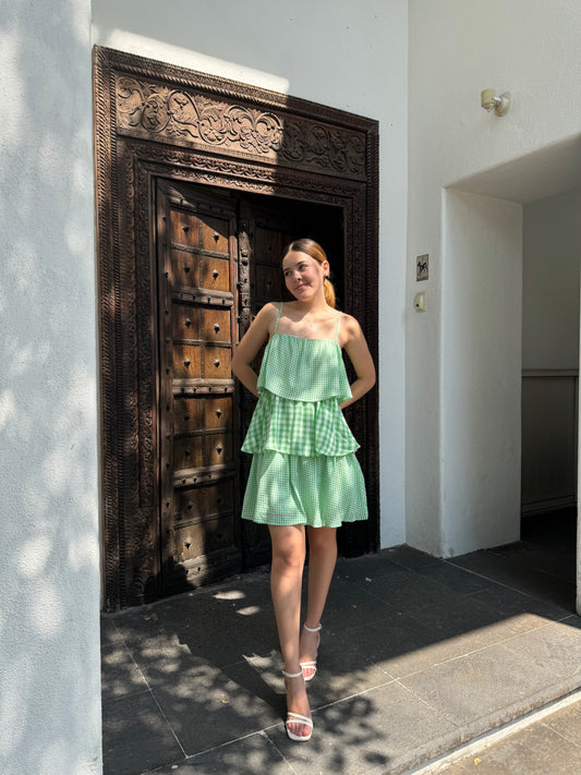 Vestido Corto Verde