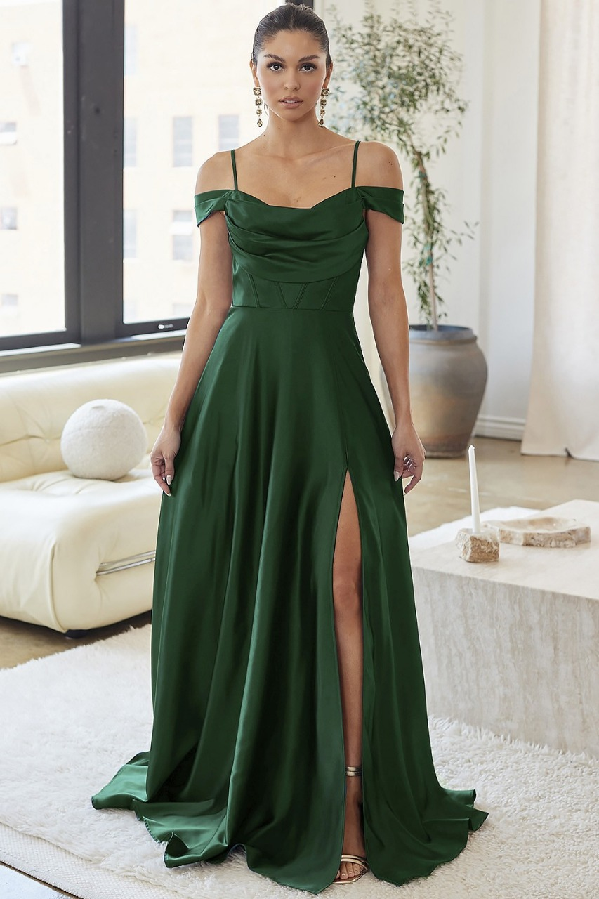 vestido maxi - Hombros tirantes
