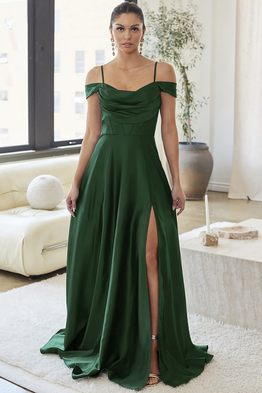 vestido maxi - Hombros tirantes