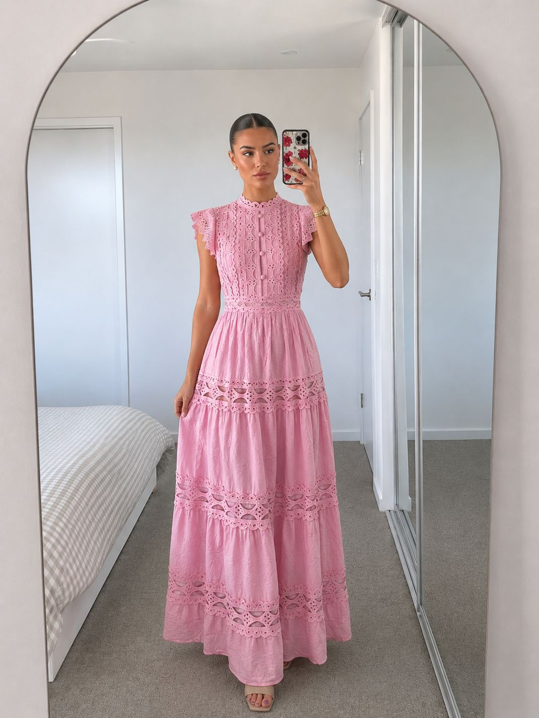 vestido maxxi - vestido botones